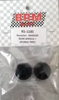 RS-118S RevoSlot Marcos Rear Wheels "WIDE" + sponge tires X2